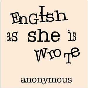 English as She is Wrote audiobook cover