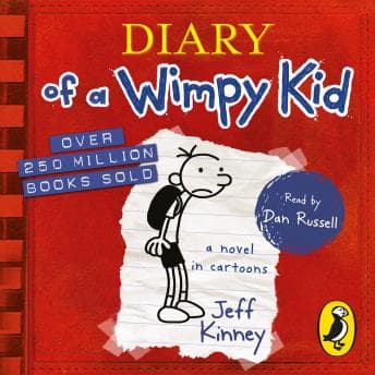 Diary Of A Wimpy Kid (Book 1) audiobook cover