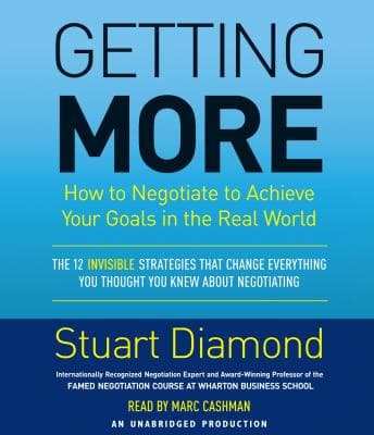 Getting More: How You Can Negotiate to Succeed in Work and Life audiobook cover