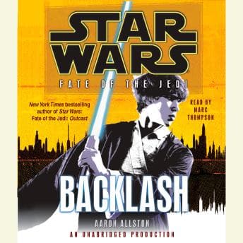 Star Wars: Fate of the Jedi: Backlash audiobook cover