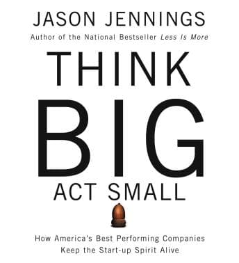 Think Big, Act Small: How Americas Best Performing Companies Keep the Start-up Spirit Alive audiobook cover