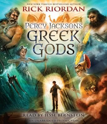 Percy Jackson's Greek Gods audiobook cover