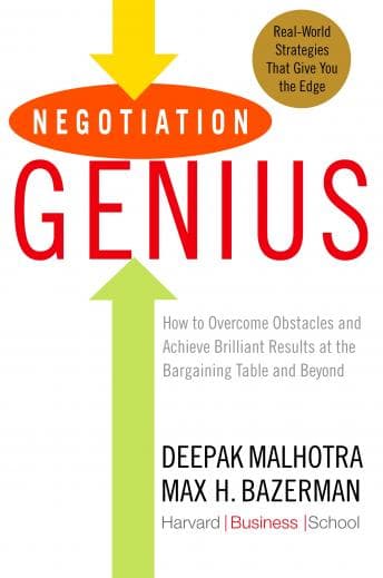 Negotiation Genius: How to Overcome Obstacles and Achieve Brilliant Results at the Bargaining Table and Beyond audiobook cover