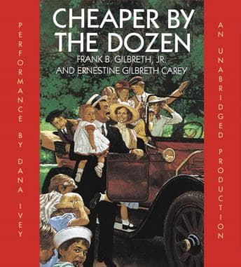 Cheaper By the Dozen audiobook cover