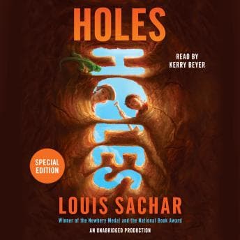 Holes audiobook cover