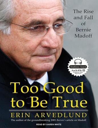 Too Good to Be True: The Rise and Fall of Bernie Madoff audiobook cover