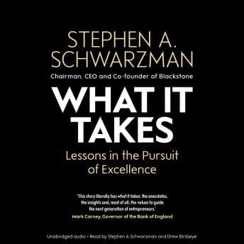 What It Takes: Lessons in the Pursuit of Excellence audiobook cover