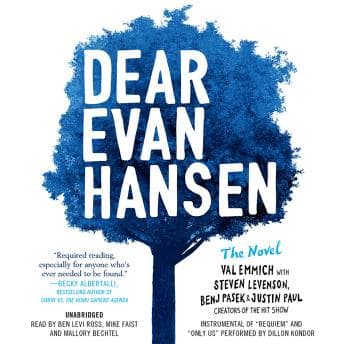 Dear Evan Hansen: The Novel audiobook cover