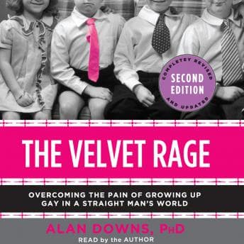Velvet Rage: Overcoming the Pain of Growing Up Gay in a Straight Man's World audiobook cover