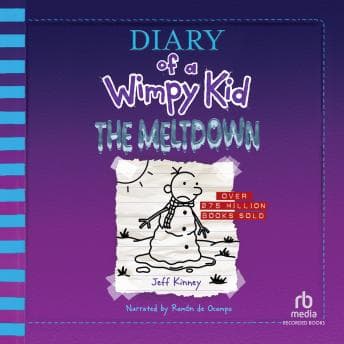 Diary of a Wimpy Kid: The Meltdown audiobook cover