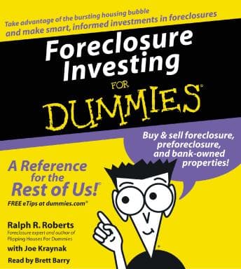 Foreclosure Investing For Dummies audiobook cover