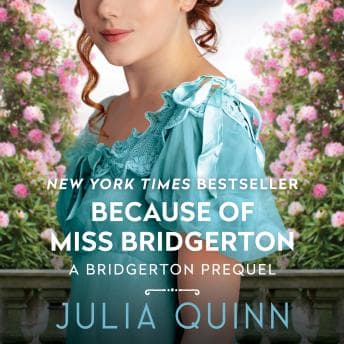 Because of Miss Bridgerton audiobook cover