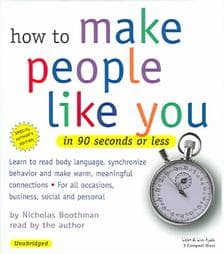 How to Make People Like You in 90 Seconds or Less audiobook cover